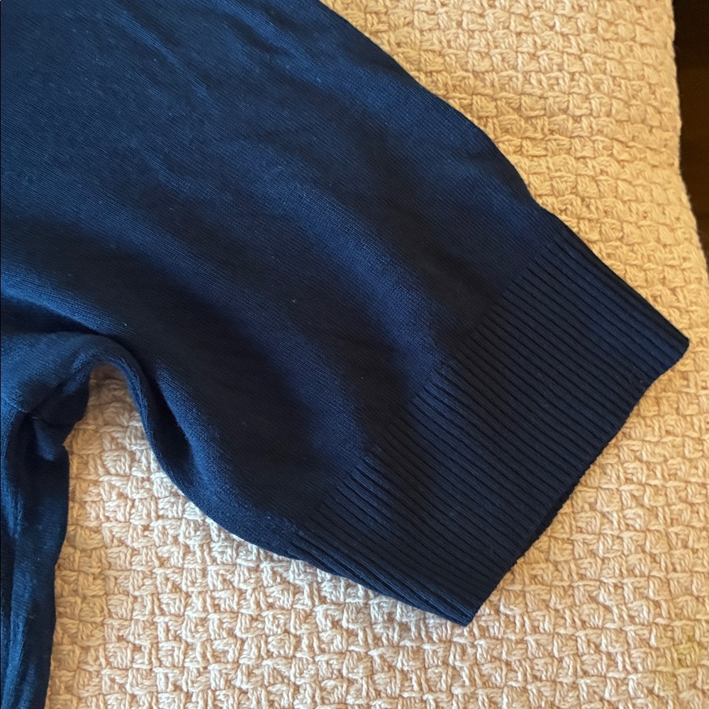 WHISTLES Navy Blue Crop Top - Picture 4 of 12